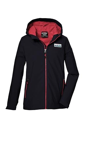 killtec Mädchen Funktionsjacke ist wasserdicht/Regenjacke mit Kapuze KOS 146 GRLS JCKT, dunkelnavy, 176, 43218-000 von Killtec