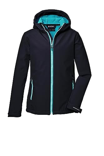 killtec Mädchen Softshelljacke/Outdoorjacke mit Kapuze KOS 358 GRLS SFTSHLL JCKT, dunkelnavy, 116, 42067-000 von Killtec