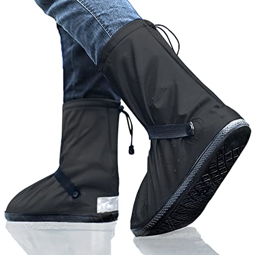 Kimlyf Schuhüberzieher Wasserdicht Regenüberzieher Schuhe Regen Überschuhe für Fahrrad für Wandern mit Sohle Wiederverwendbar Unisex Schuhgröße 39-40 von Kimlyf