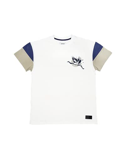 KIMOA T-Shirt A-Traction, Weiß, Unisex, Erwachsene von Kimoa