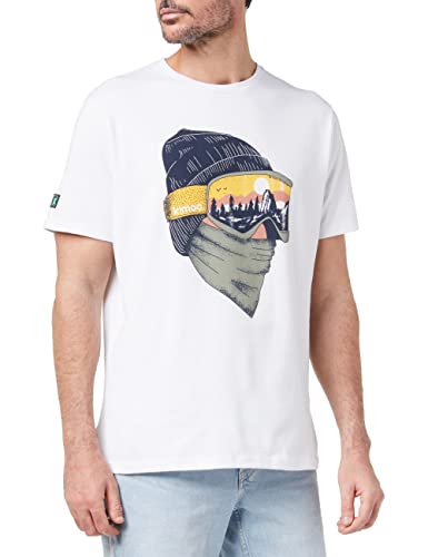 Kimoa Camiseta Goggles Blanco Unterhemd, weiß, XL von Kimoa