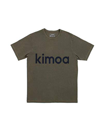 Kimoa - Camiseta Pigment dye verde, L Unisex adulto von Kimoa