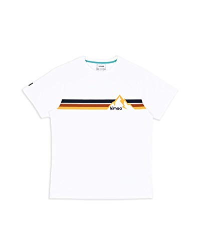 Kimoa Camiseta Whistler Blanca Negro T-Shirt, Weiß, XS von Kimoa