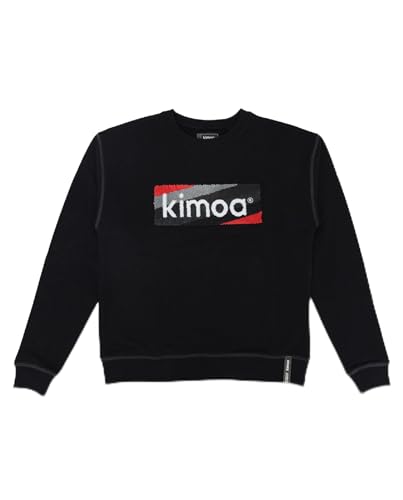 Kimoa Gestreiftes Logo, Schwarz Sweatshirt, L/XL von Kimoa