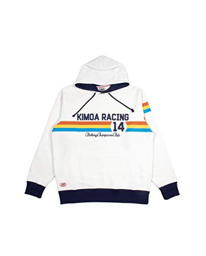 Kimoa - Sudadera Capucha Racing 14 Crema, S Unisex Adulto von Kimoa