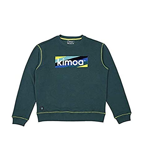 Kimoa Sudadera Gestreiftes Logo Alga Sweatshirt, Algen, L von Kimoa