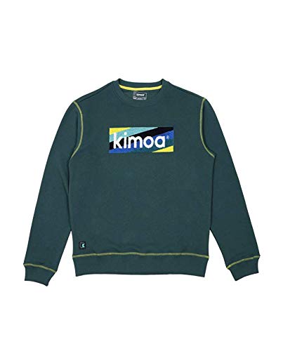 Kimoa Sudadera Striped Logo Alga Sweatshirt, Alge, XL von Kimoa