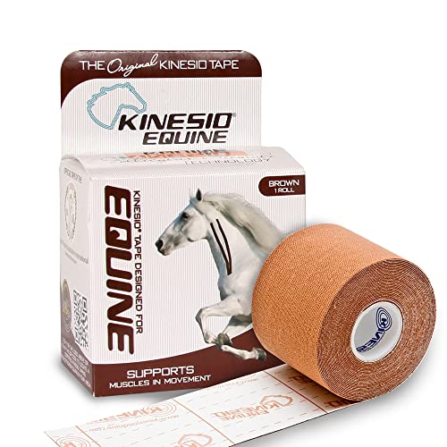 Kinesio Equine Kinesiologie Tape für Pferde: 2 in. x 16.4 ft. (Braun) von Kinesio