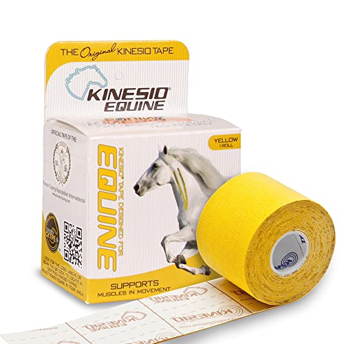 Kinesio Equine Kinesiologie Tape für Pferde: 2 in. x 16.4 ft. (Gelb) von Kinesio