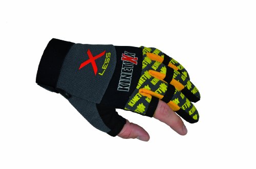 KinetiXx Uni Handschuhe X-Less, schwarz /gelb, M, 7000-120 von KinetiXx
