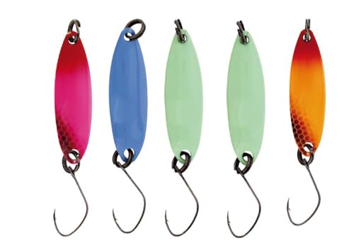 Kinetic AYU Multipack Spoon - 3,6g - 5er Pack Forellenspoon Regenbogenforelle von Kinetic