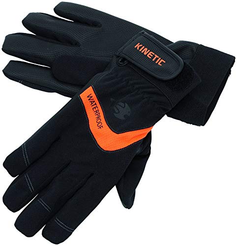 Kinetic Armor, schwarzer, dünner und wasserdichter Handschuh, Schutz for Nässe und Kälte, verfügbare Größen M, L und XL, Material 100% Polyester, Handfläche 100% PU (Größe L) von Kinetic