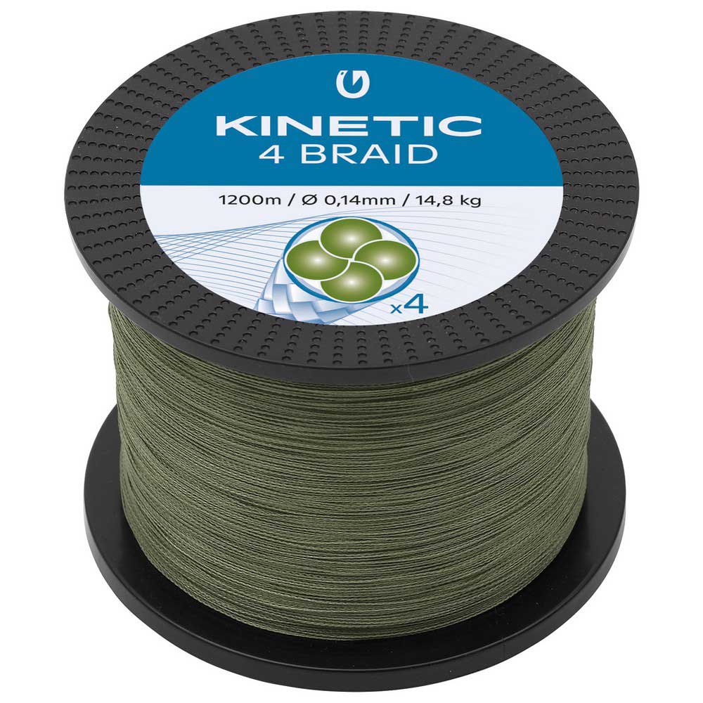 Kinetic Cyber 4 Braided Line 1200 M Grün 0.400 mm von Kinetic