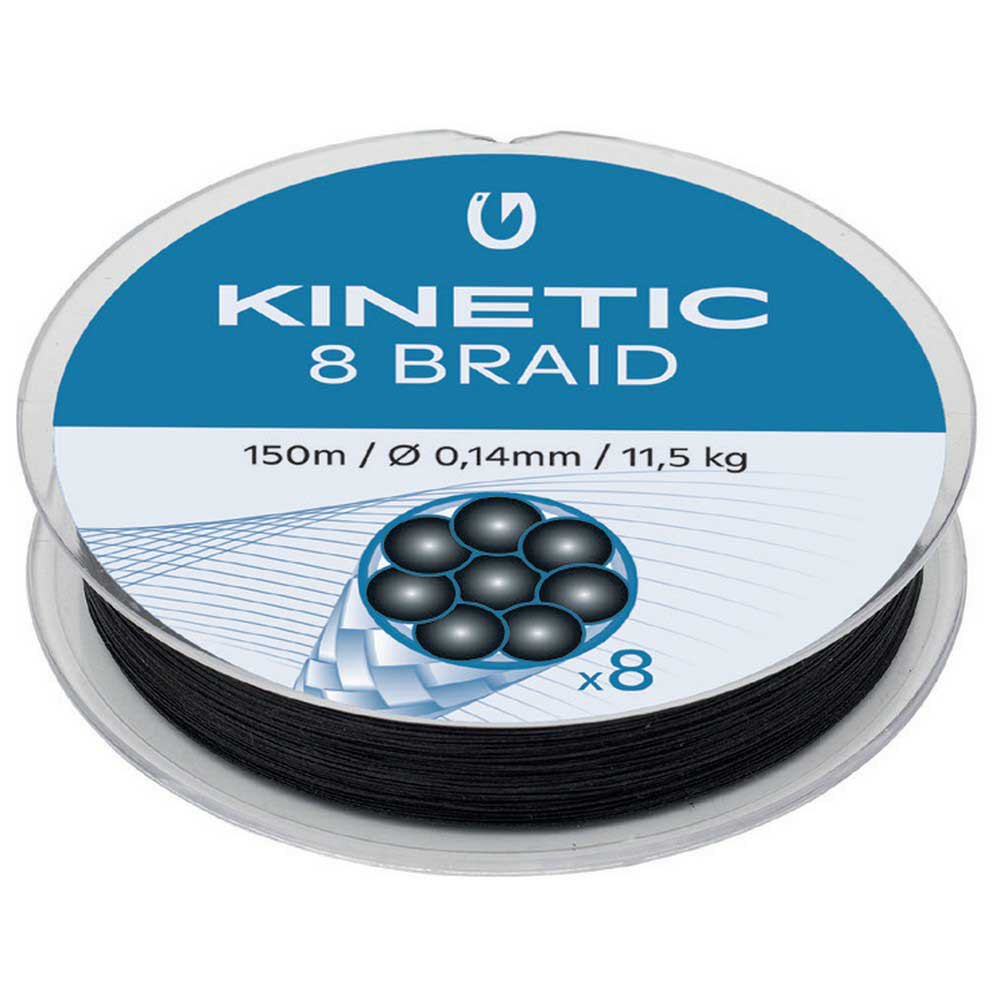 Kinetic Cyber 8 Braided Line 300 M Schwarz 0.140 mm von Kinetic