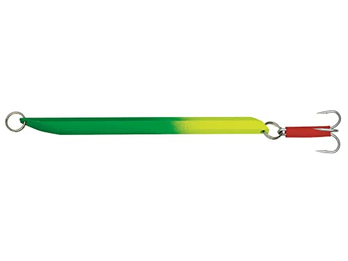 Kinetic Depth Diver, Stabpilker zum schnellen absinken, robuste und korrosionsbeständige Drillinge, Vier fängige Farben, Gewicht 100g - 400g (Grün-Gelb, 300g) von Kinetic