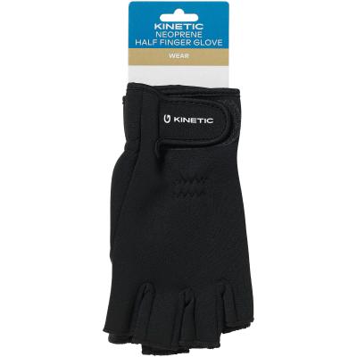 Kinetic Neoprene Half Finger Glove XL Black von Kinetic