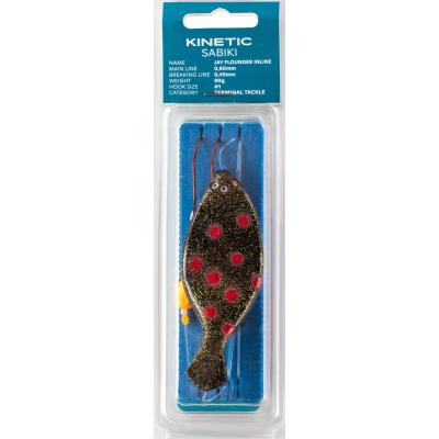 Kinetic Sabiki Jay Flounder Inline 120g #1 Black/Red Dots von Kinetic