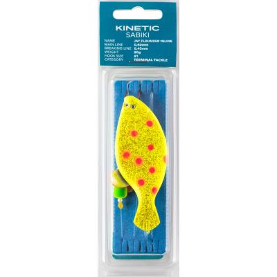 Kinetic Sabiki Jay Flounder Inline 90g #1 Yellow/Orange Dots von Kinetic