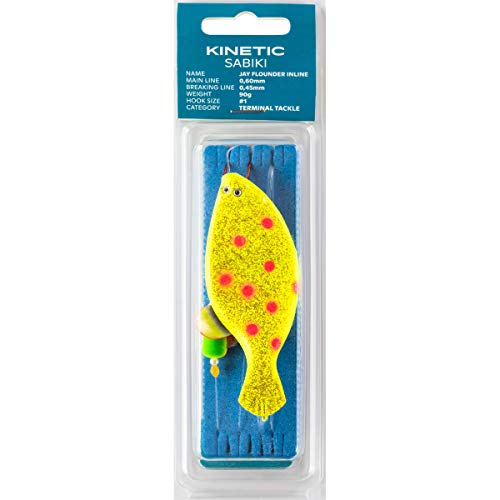 Kinetic Sabiki Jay Flounder Inline 120g #1 Yellow/Orange Dots von Kinetic