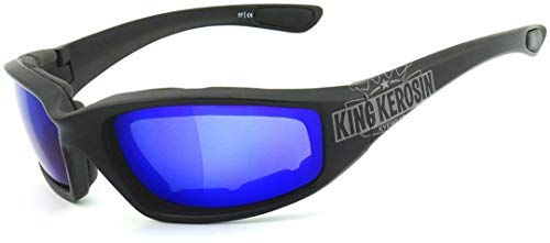 King Kerosin KK140 Sonnenbrille (Black/Mat,One Size) von King Kerosin