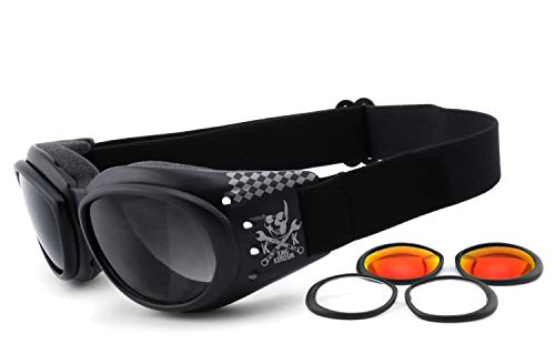 King Kerosin KK175 Sonnenbrille (Black/Mat,One Size) von King Kerosin