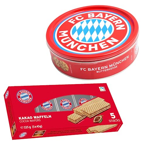 King of Trade FCB Waffeln mit Kakaocreme 225g (5x45g) + Butter Cookies 340g von King of Trade