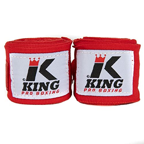 KING PRO Boxing KPB/BPC Boxbandagen elastisch Rot 4,6 m von King
