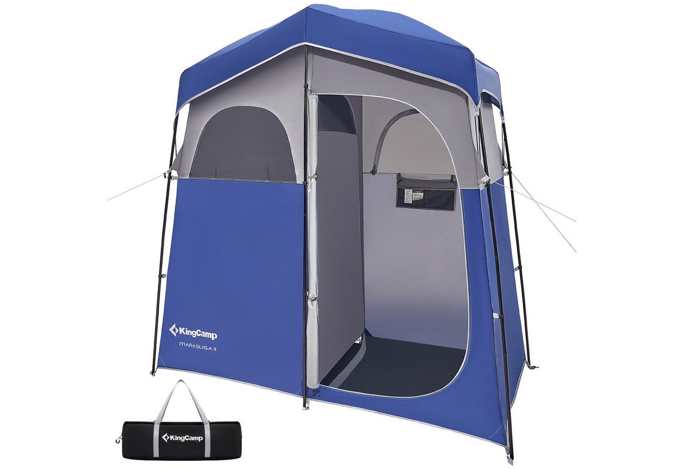 KingCamp Gerätezelt Duschzelt Marasusa II Camping, Umkleidezelt WC Toiletten Zelt 2 Personen von KingCamp