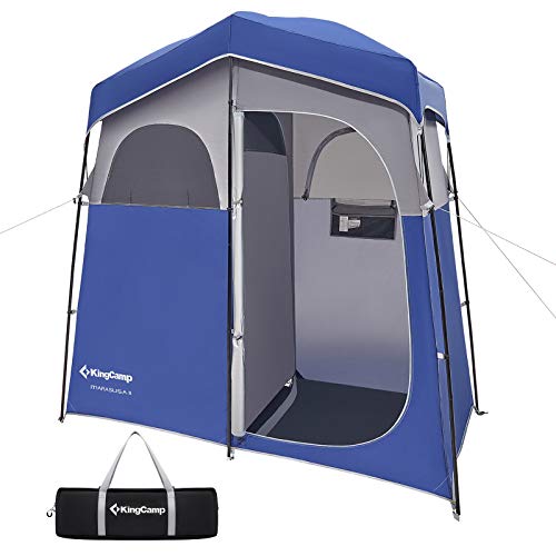 KingCamp Campingzelt, Duschschutz, Blau-Grau, 3.8× 41.7× 82.6" von KingCamp