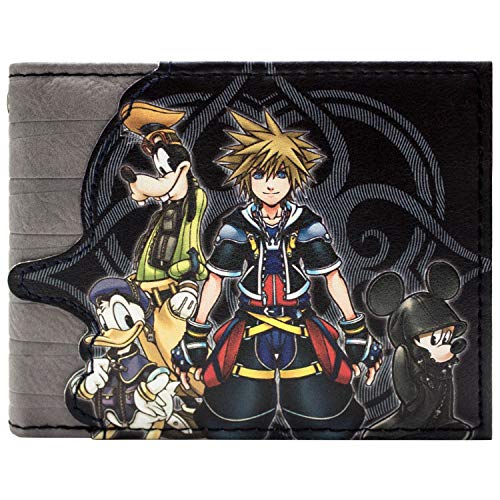 Kingdom Hearts Das Schicksal ist der Schlüssel Portemonnaie Geldbörse Grau von Kingdom Hearts