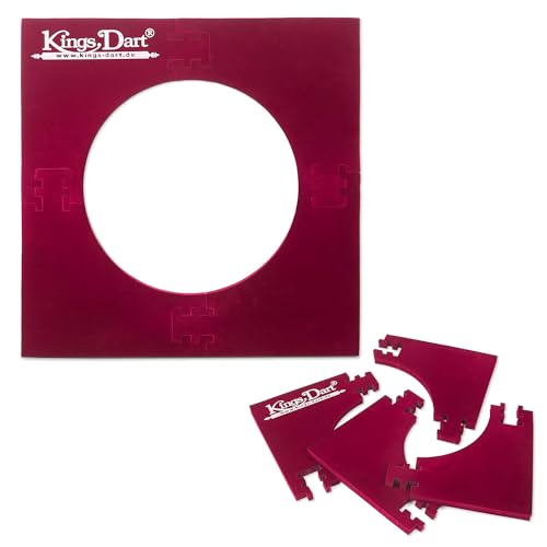 Kings Dart Backboard | Surround für Dartscheiben mit Ø 45 cm | Rot | 70x70 cm Standard von Kings Dart