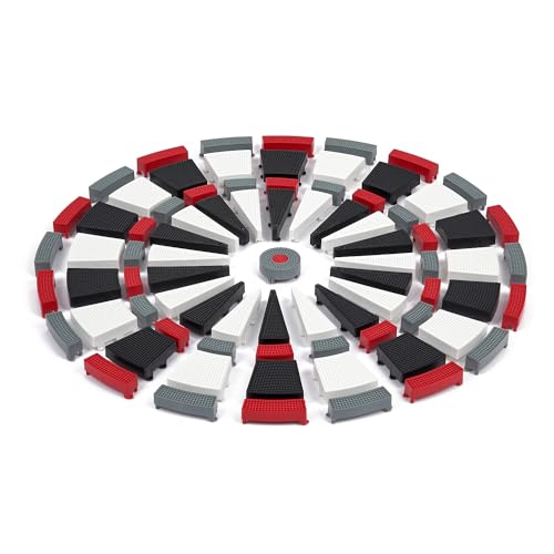 Kings Dart Ersatzsegmente | Dartworld A1 | Langlebig, 6 Stück | Rot-Weiß | passend für Smart-Dartboard von Kings Dart