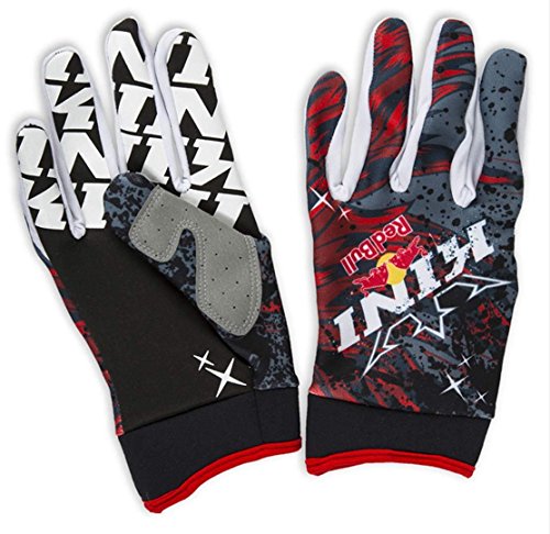 KINI Red Bull Revolution Gloves - L – Motocross-Handschuhe für Herren, Motorsport, Handschutz, Gepolsterte Daumen, Atmungsaktiver Mesh von Kini