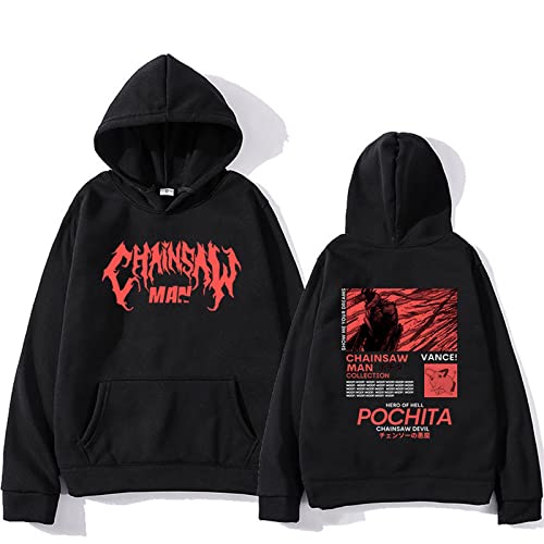 Kinsea Herren Kapuzenpullover Langarm - Chainsaw Man Merch Hoodie Mit Tasche - Casual Hoody Pullover Sweatshirt Unisex Bekleidung-Khaki||3XL von Kinsea