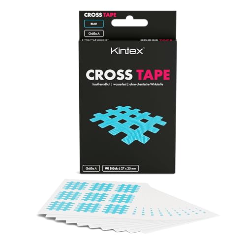 Kintex Cross-Tape Größe A (Blau) (27mm x 20mm), 90 Pflaster von Kintex