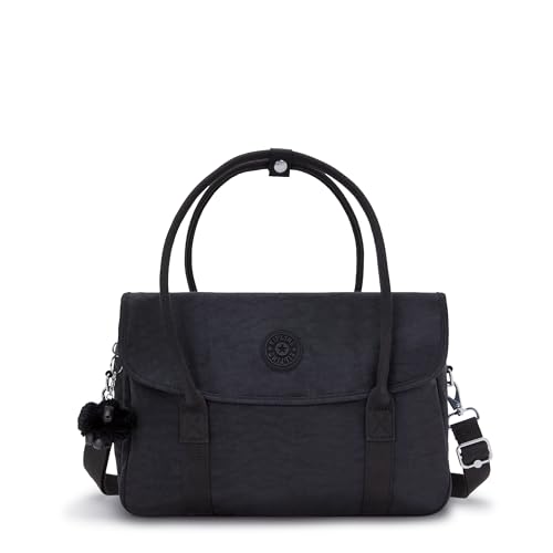 Kipling SUPERWORKER S, Kleine Laptop-Tasche 13 Zoll, Abnehmbare Schultergurte, 38 cm, 13 L, Black Noir von Kipling