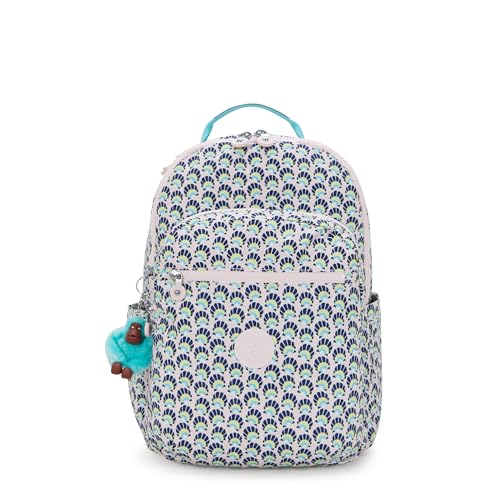 Kipling SEOUL Large Backpack, Geo Shell (Blue) von Kipling