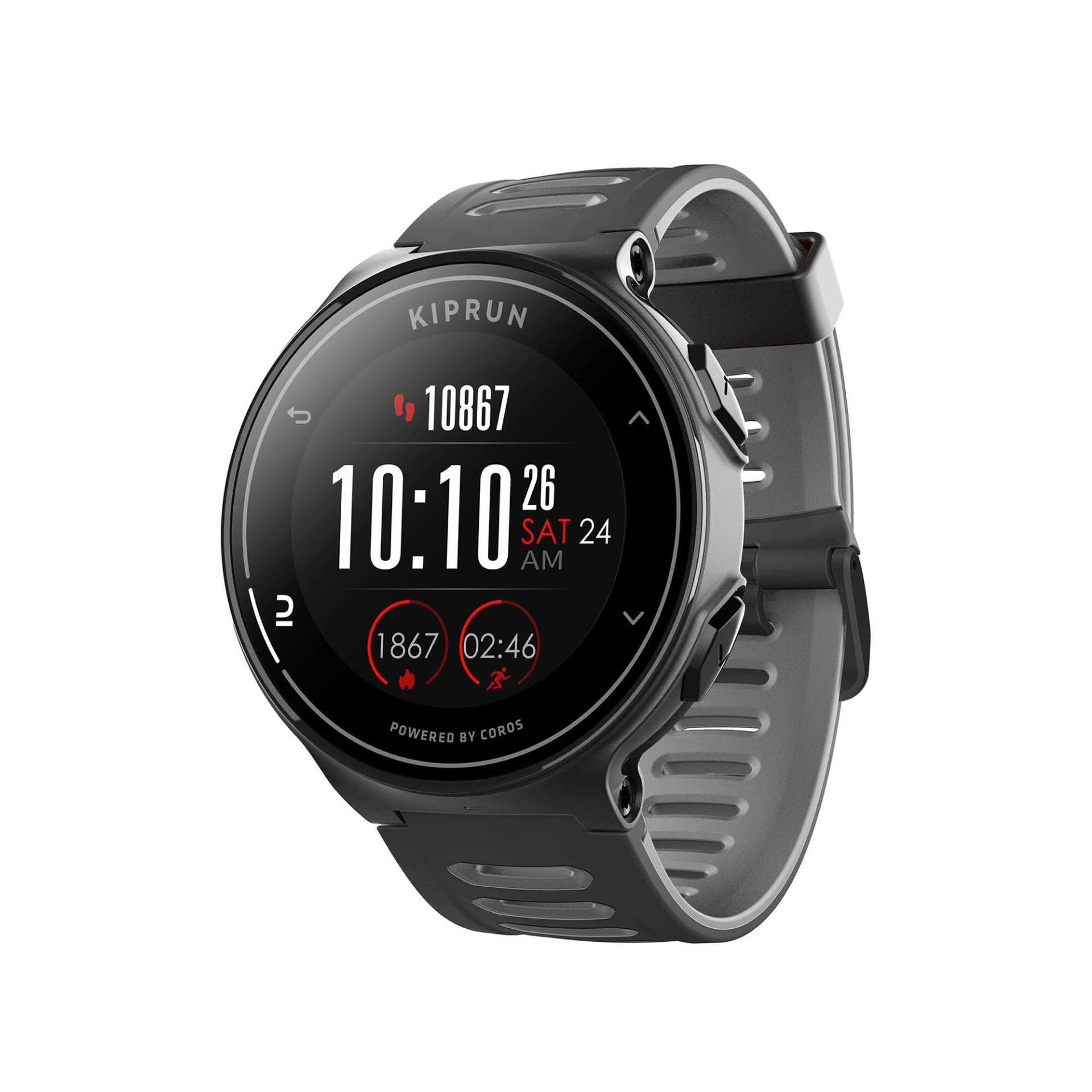 GPS-Uhr Smartwatch - 500 by Coros schwarz/grau von Kiprun