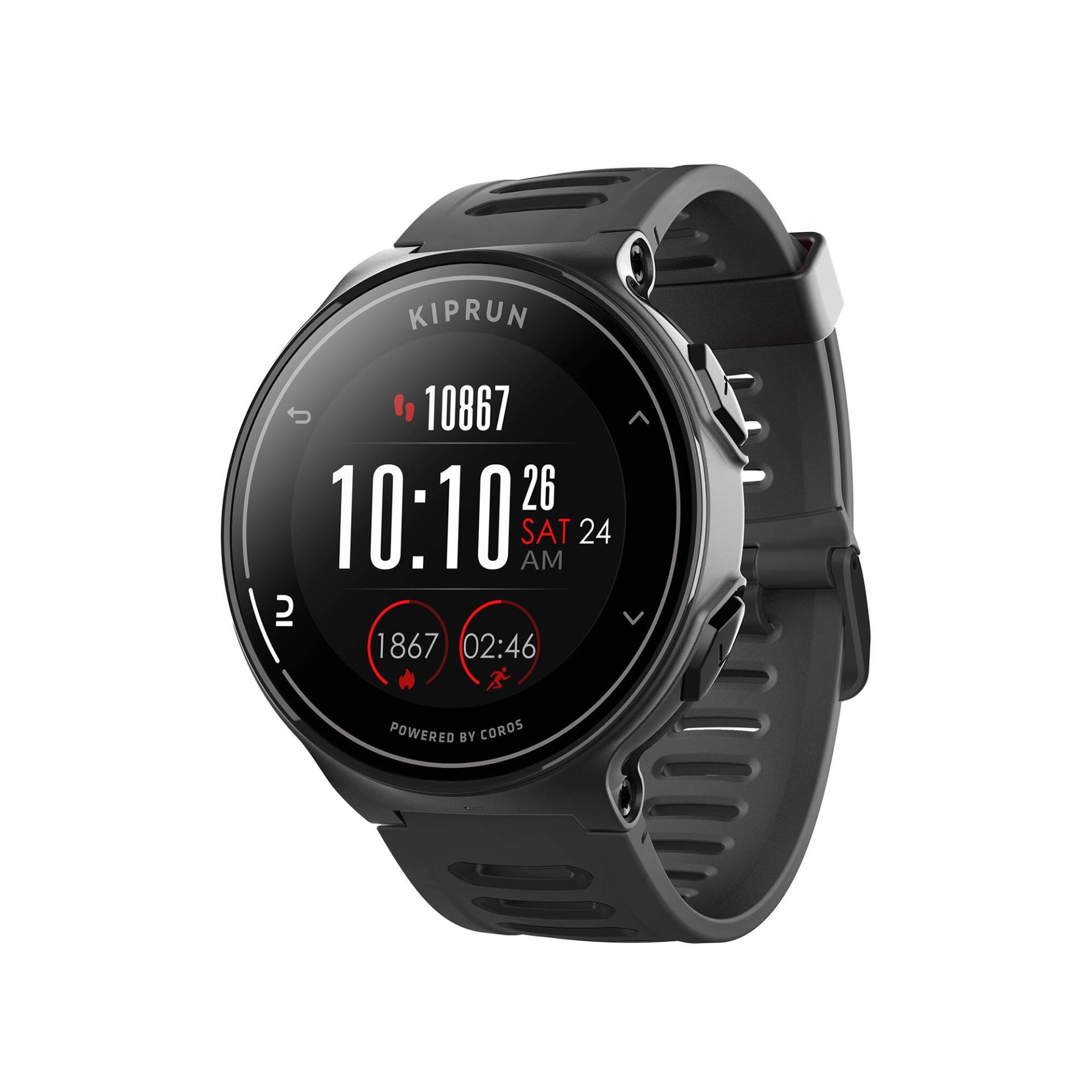 GPS-Uhr Smartwatch - 500 by Coros schwarz von Kiprun