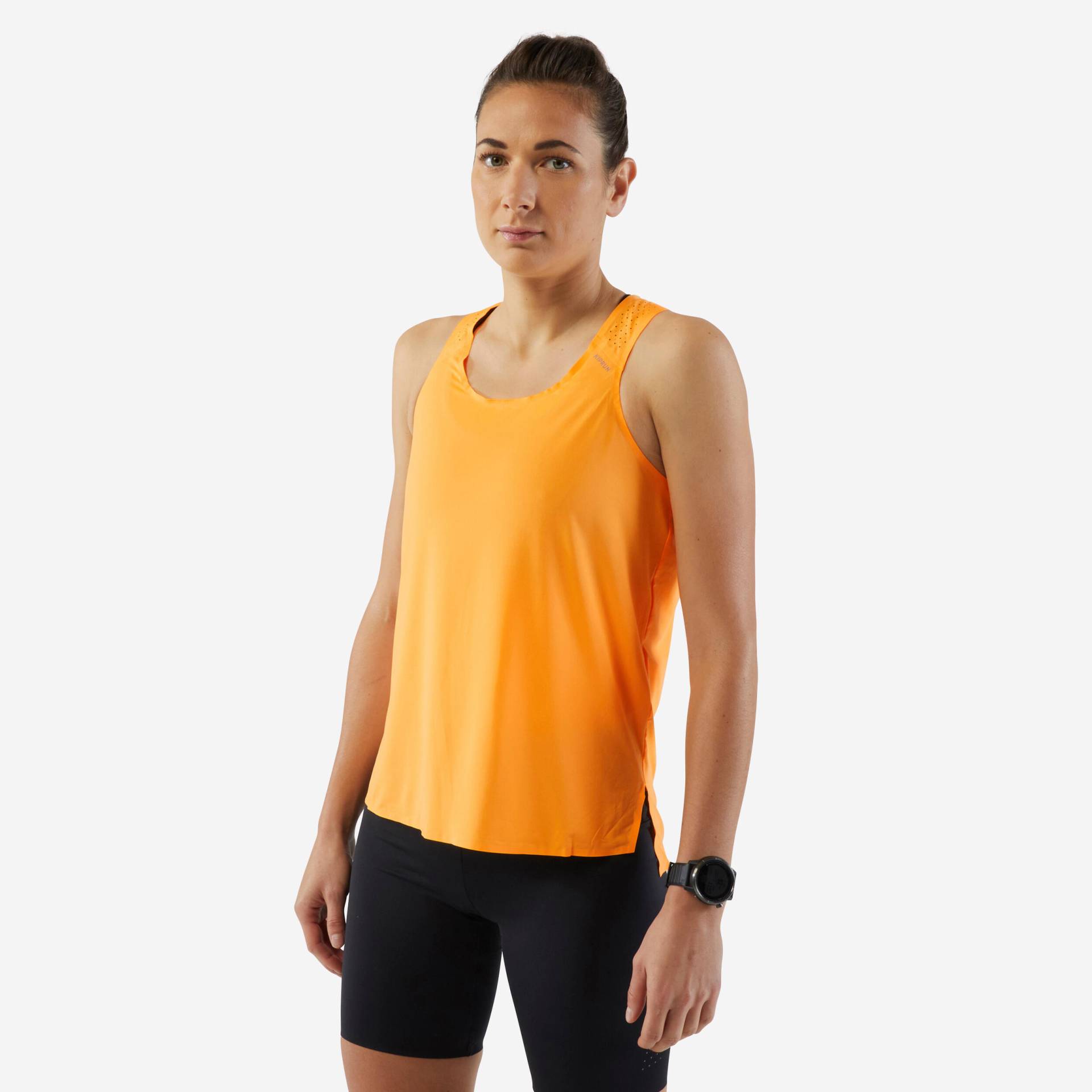 Lauf-Tanktop Damen - Light orange von Kiprun