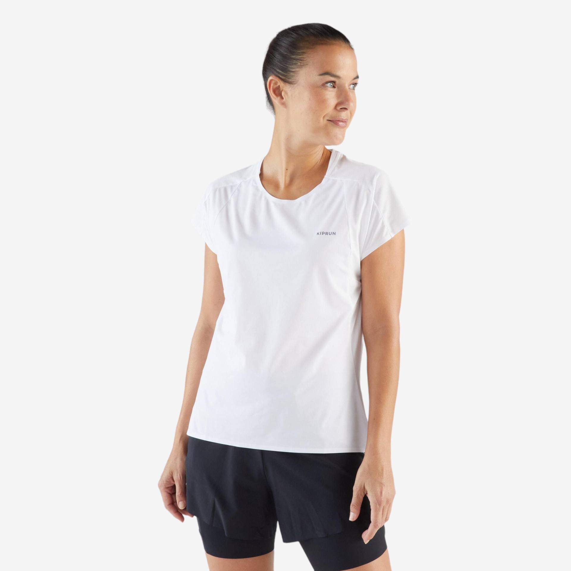 Laufshirt kurzarm Damen leicht - 900 weiß von Kiprun