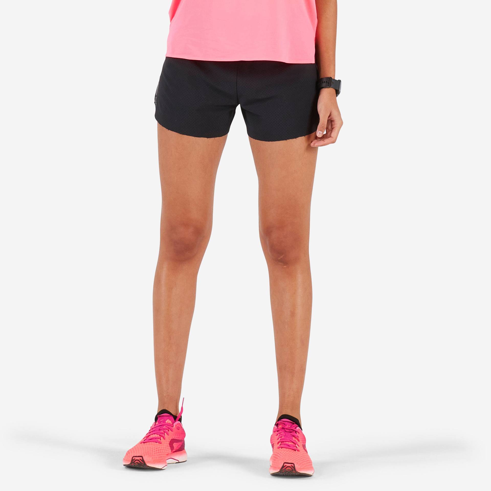 Laufshorts Kiprun Light Damen schwarz von Kiprun