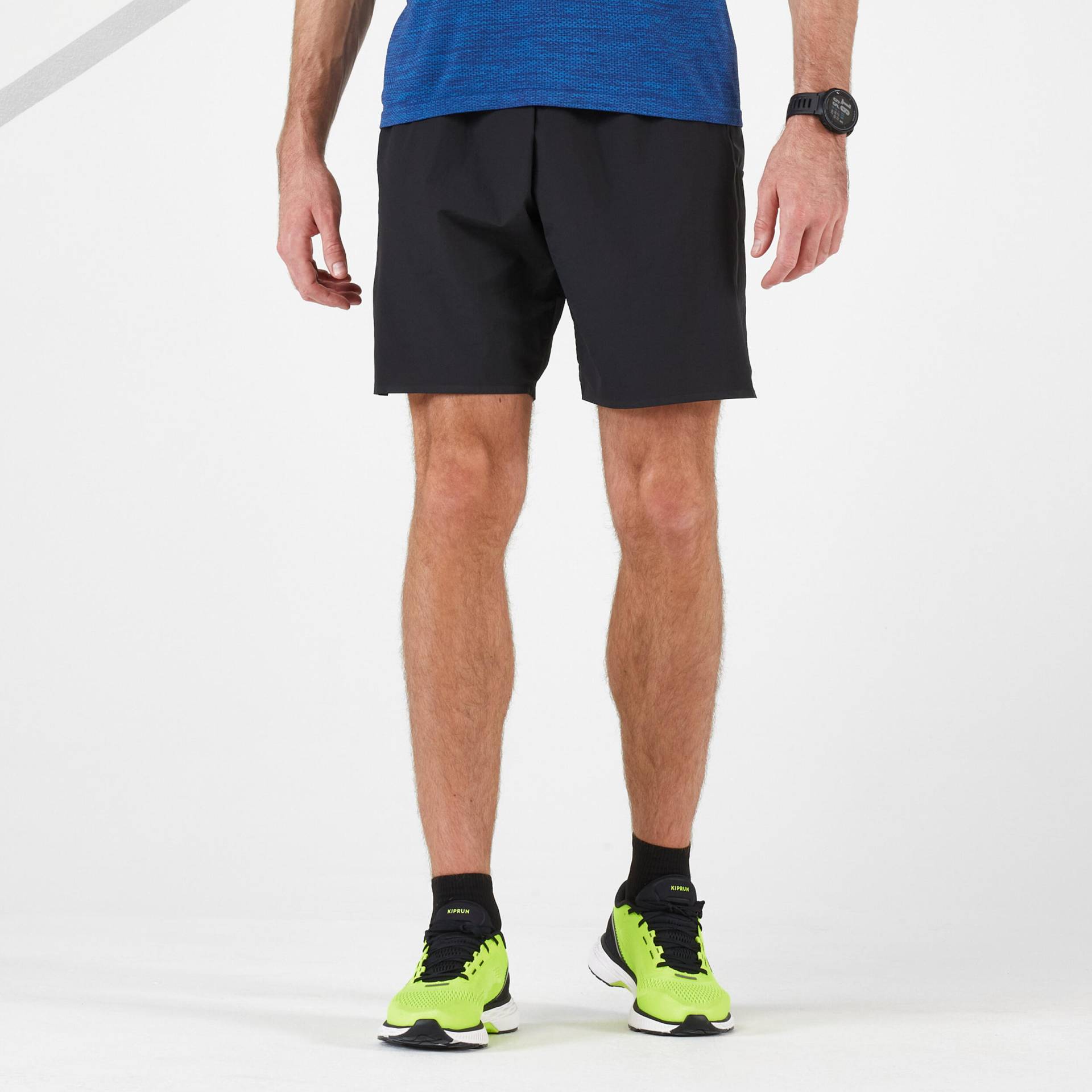 Laufshorts Marathon Herren schwarz von Kiprun