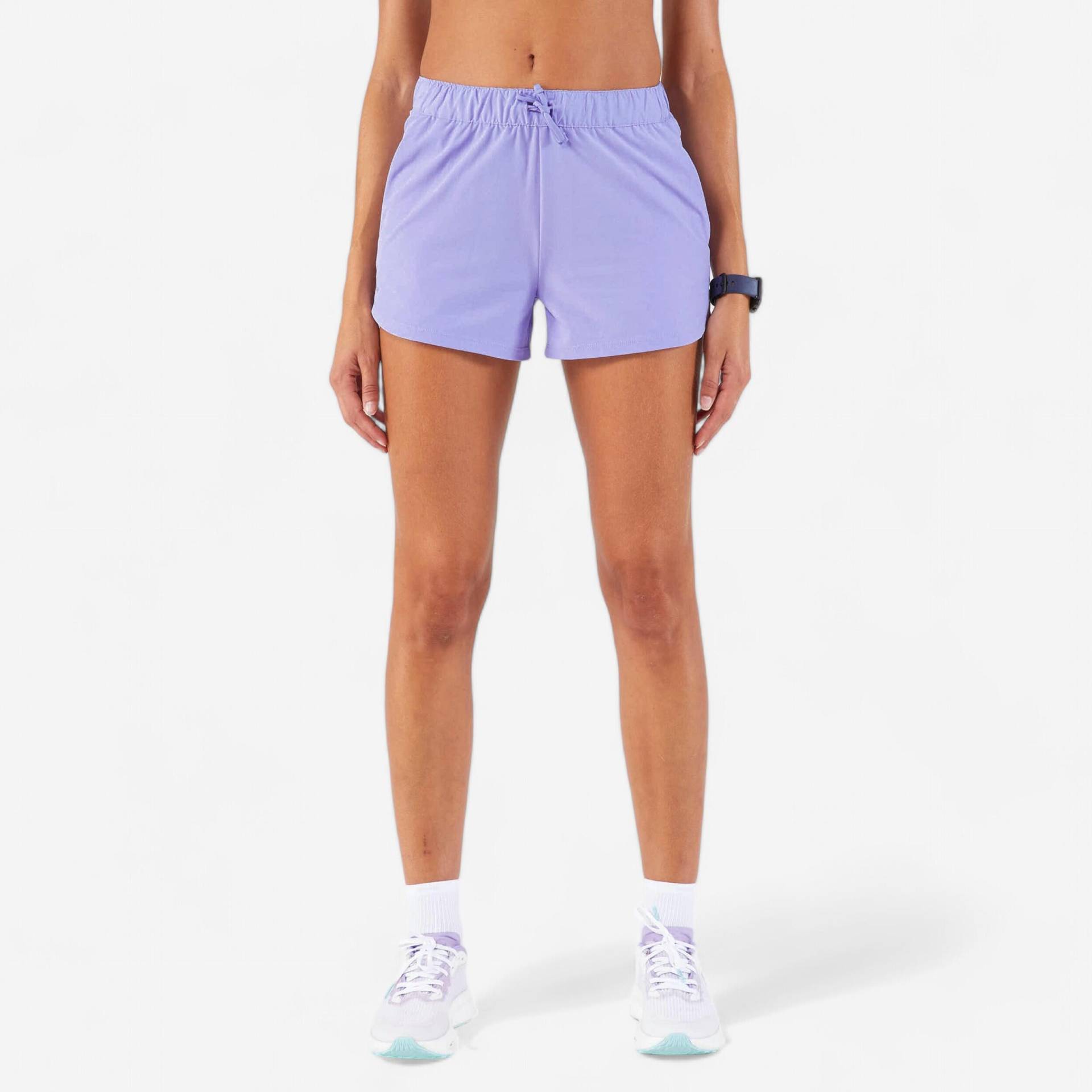 Laufshorts atmungsaktiv Damen - Run 500 Dry lila von Kiprun