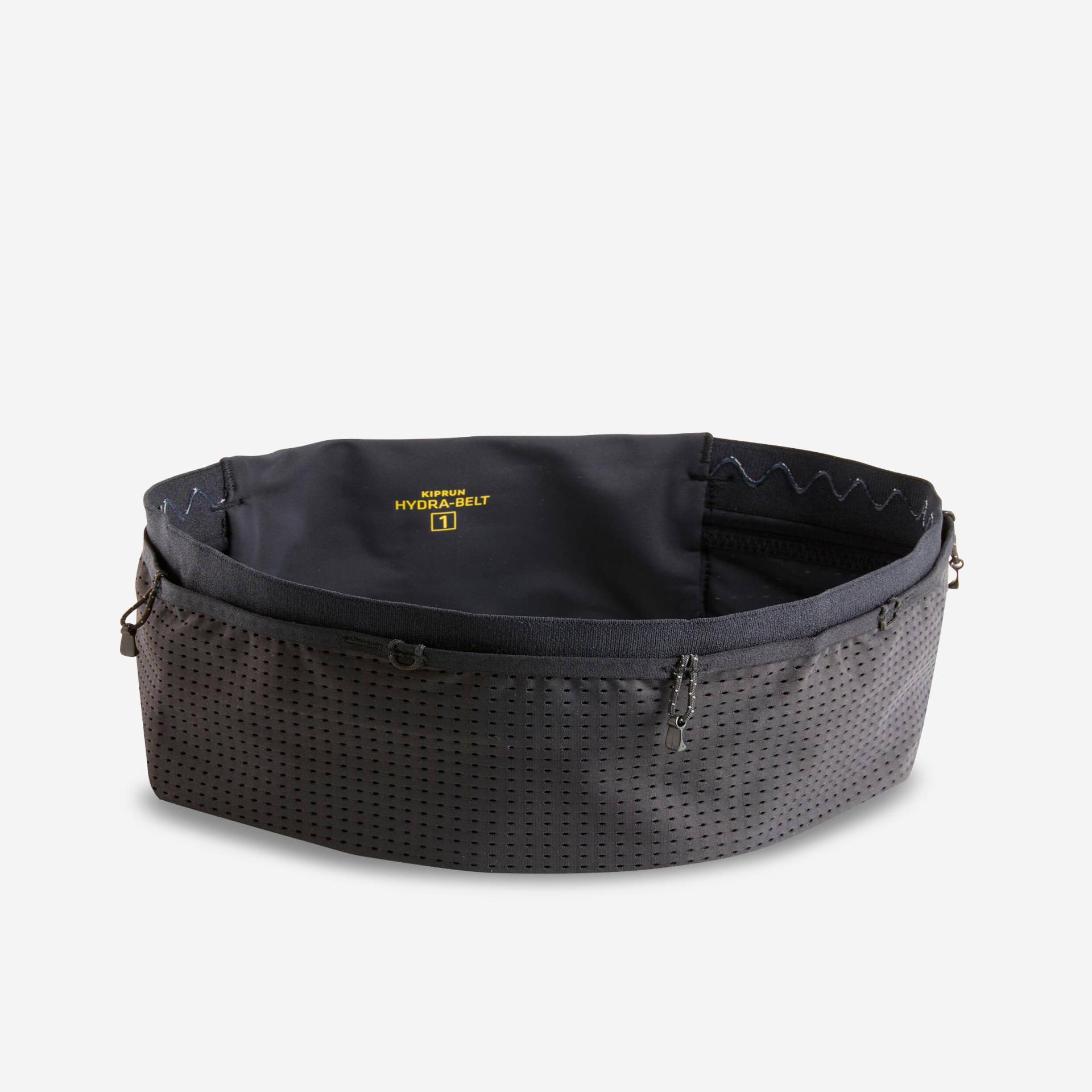 Trinkgürtel Netztaschen Flaschenhalterung - schwarz von Kiprun