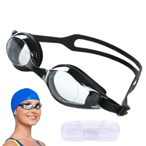 Damen Schwimmbrille verstellbar,Schwimmbrille wasserdicht - Damen-Schwimmbrille mit hochauflösender Sicht | Vollständige Augenschutzbrille für Schwimmliebhaber in Wasserpar , Pools und Stränden von Kirdume