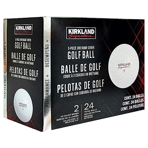 Kirkland Signature Dreiteiliger Golfball Performance Plus, Urethan-Überzug (24 Stück) von Kirkland Signature