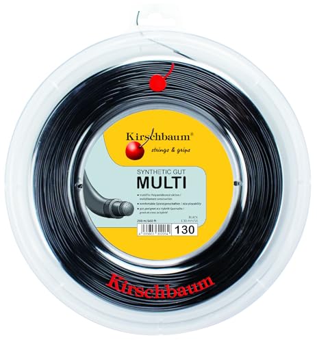 Kirschbaum Bobine 200 M Synthetic Gut Multi 1,30 Mm Noir, Schwarz von Kirschbaum