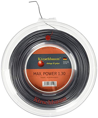 Kirschbaum Saitenrolle Max Power, Anthrazit, 1,30 x 200m, 0105260218100016 von Kirschbaum