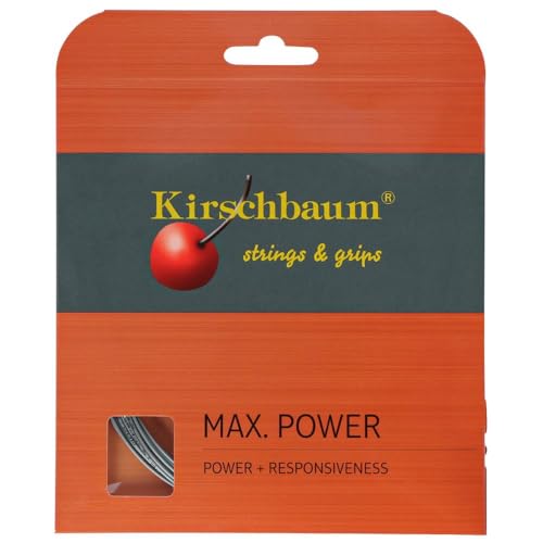 Kirschbaum Saitenset Max Power, Anthrazit, 1.30-12.2m, 0105260217500016 von Kirschbaum